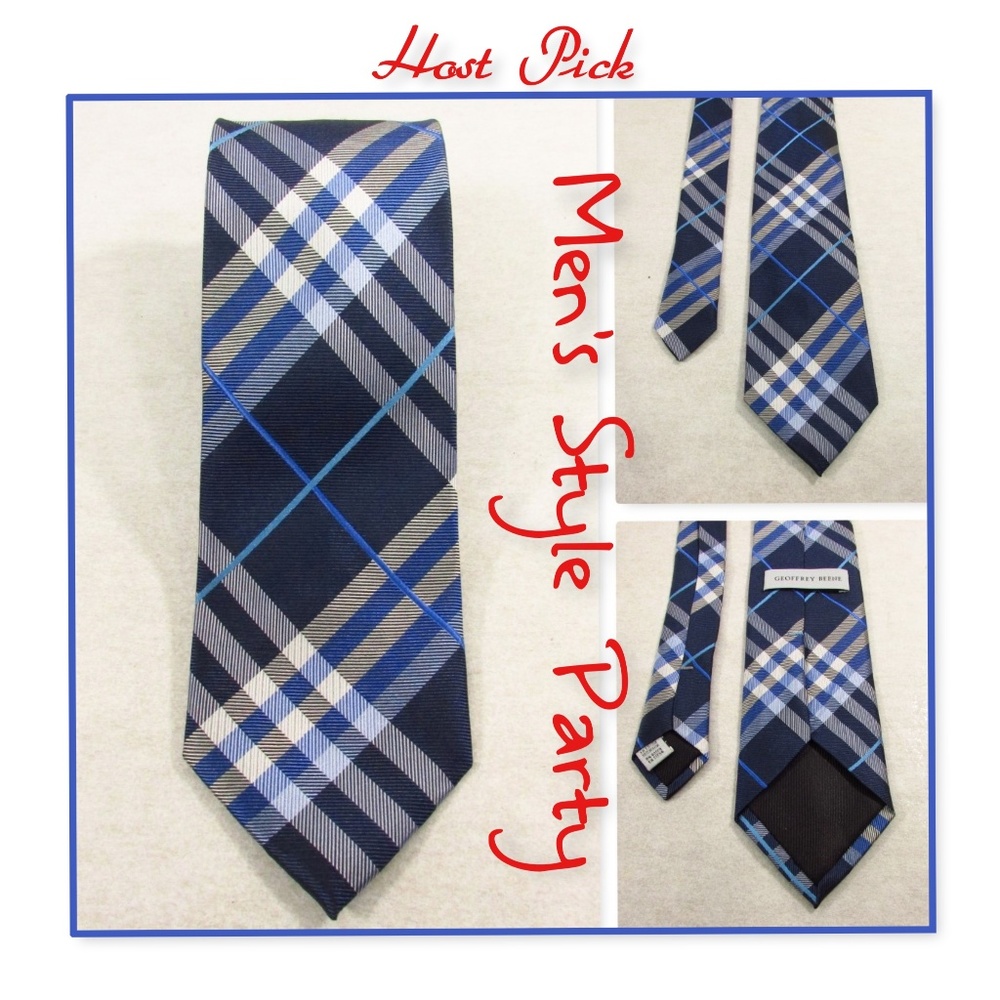 Geoffrey Beene Mens Necktie 58" L 3.5"W 100% Silk